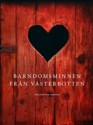 cover image of Barndomsminnen från Västerbotten